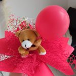 Bukiet z misiem na Walentynki