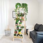 Drewniany regał na kwiaty drabina duża