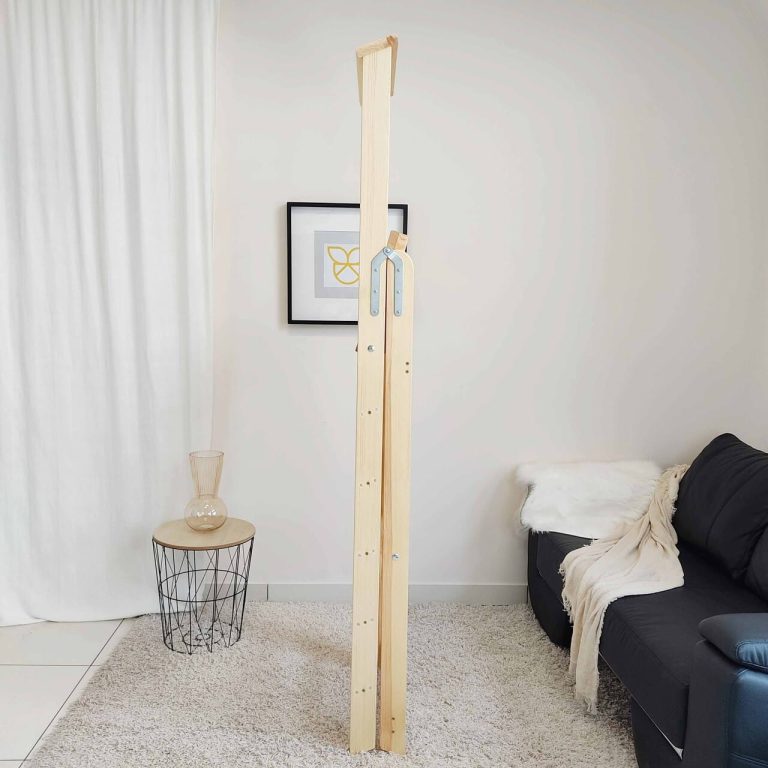 Drewniany regał na kwiaty drabina duża