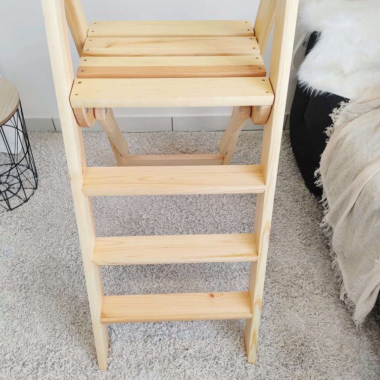 Drewniany regał na kwiaty drabina mała