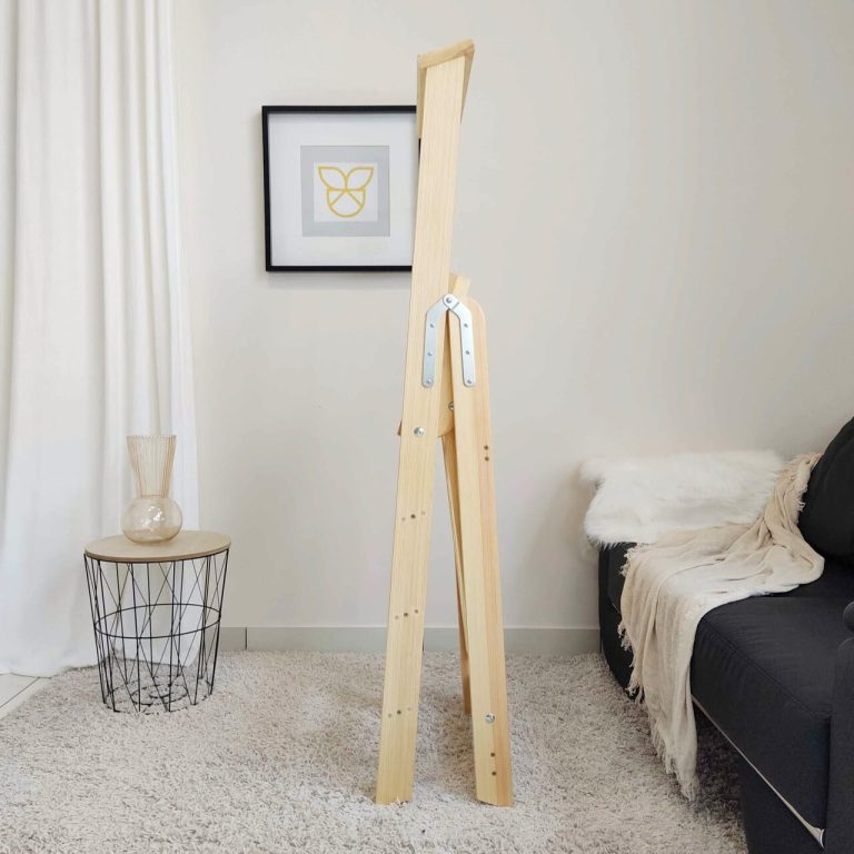 Drewniany regał na kwiaty drabina mała