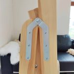 Drewniany regał na kwiaty drabina mała