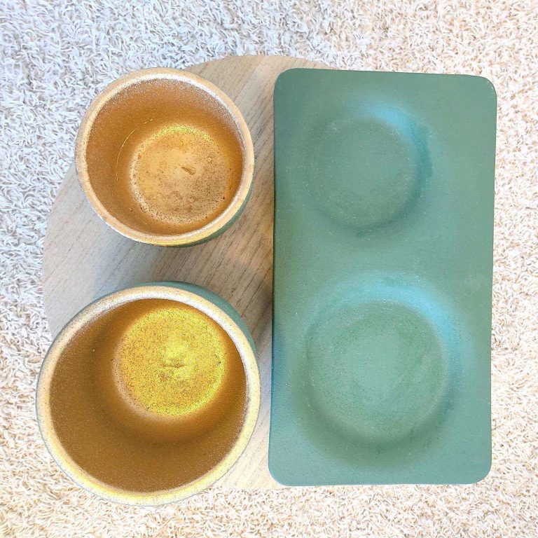 Osłonka ceramiczna okrągła z podstawką zestaw świąteczny