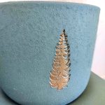 Osłonka ceramiczna okrągła z podstawką zestaw świąteczny