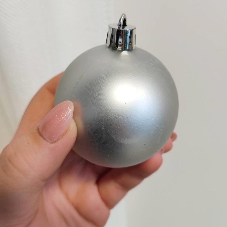 Bombki srebrne mix 10szt