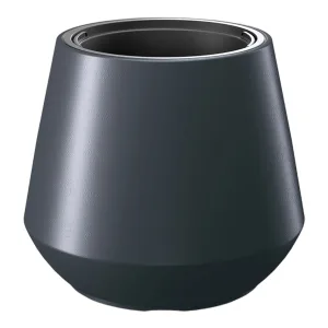 Doniczka plastikowa "Wazon niski" antracytowa