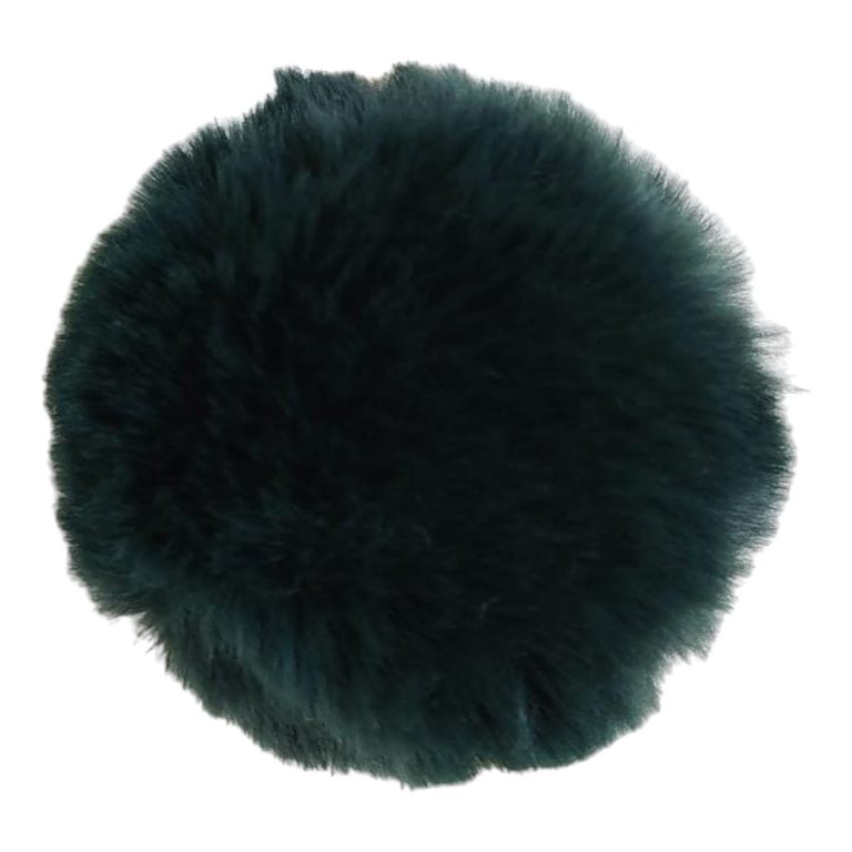 Zawieszka kula z futerkiem 10cm