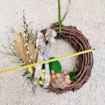 Wianek na drzwi ręcznie robiony Wielkanoc  50cm