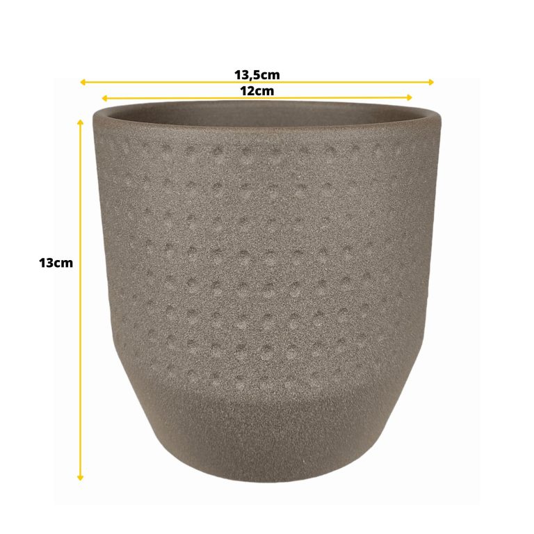 Osłonka ceramiczna Nola piaskowa 13cm