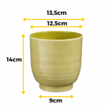 Osłonka ceramiczna Lisa jasno zielona 13,5cm