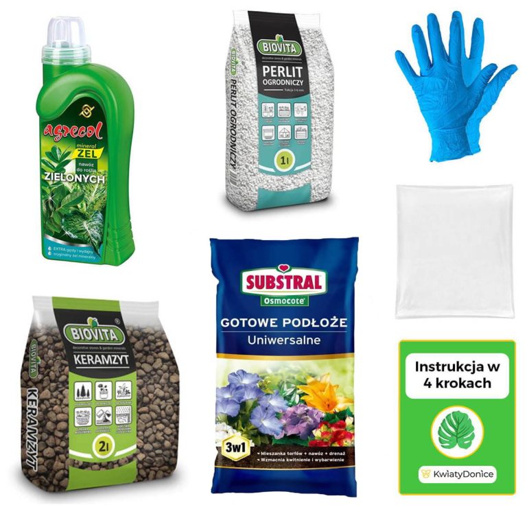 6w1 do ROŚLIN ZIELONYCH - zestaw do przesadzania