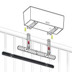 UZUPEŁNIENIE LISTWA DO UCHWYTU LECHUZA BALCONERA CZARNY