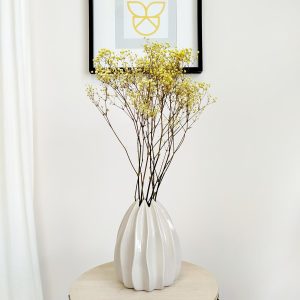 Gipsówka stabilizowana wiecznie żywa żółta mały bukiet