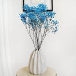 Gipsówka stabilizowana wiecznie żywa niebieska ciemna mały bukiet