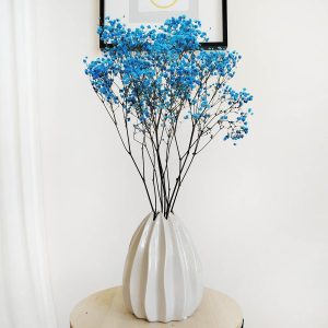 Gipsówka stabilizowana wiecznie żywa niebieska ciemna mały bukiet