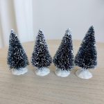 Choinka na podstawce - mini , zestaw 4 sztuki