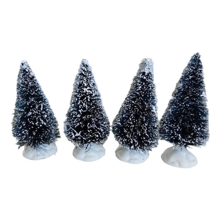 Choinka na podstawce - mini , zestaw 4 sztuki