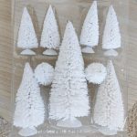 Choinka na podstawce, zestaw 9szt