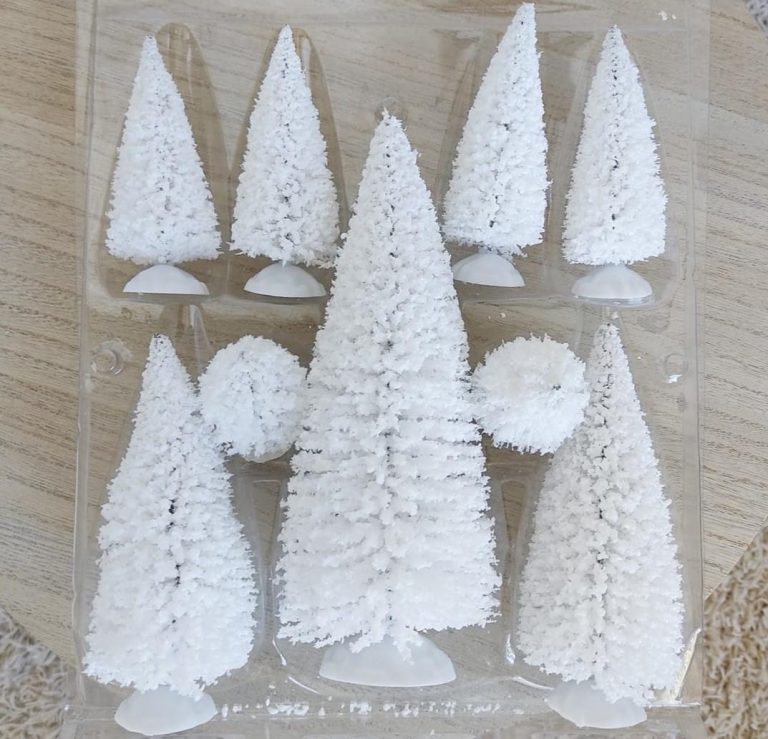 Choinka na podstawce, zestaw 9szt