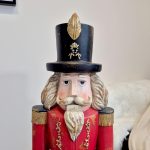 Dziadek do orzechów figurka świąteczna czerwona 115cm