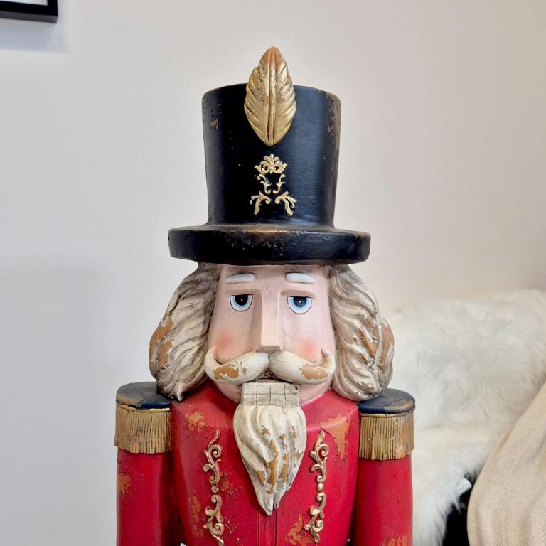 Dziadek do orzechów figurka świąteczna czerwona 115cm