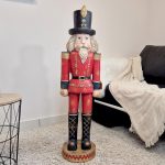 Dziadek do orzechów figurka świąteczna czerwona 115cm