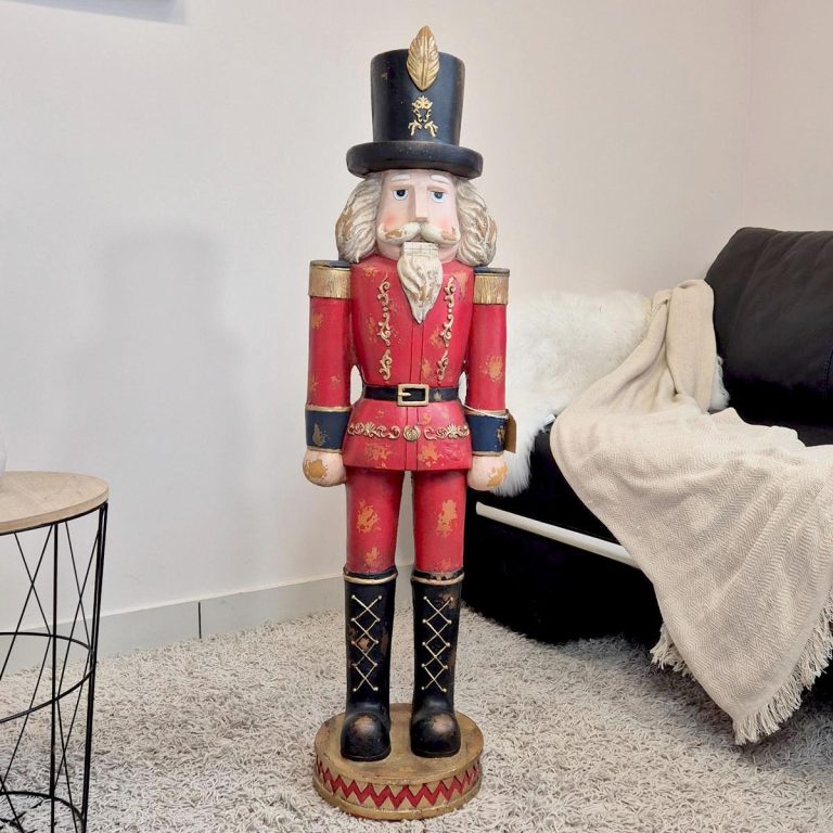 Dziadek do orzechów figurka świąteczna czerwona 115cm