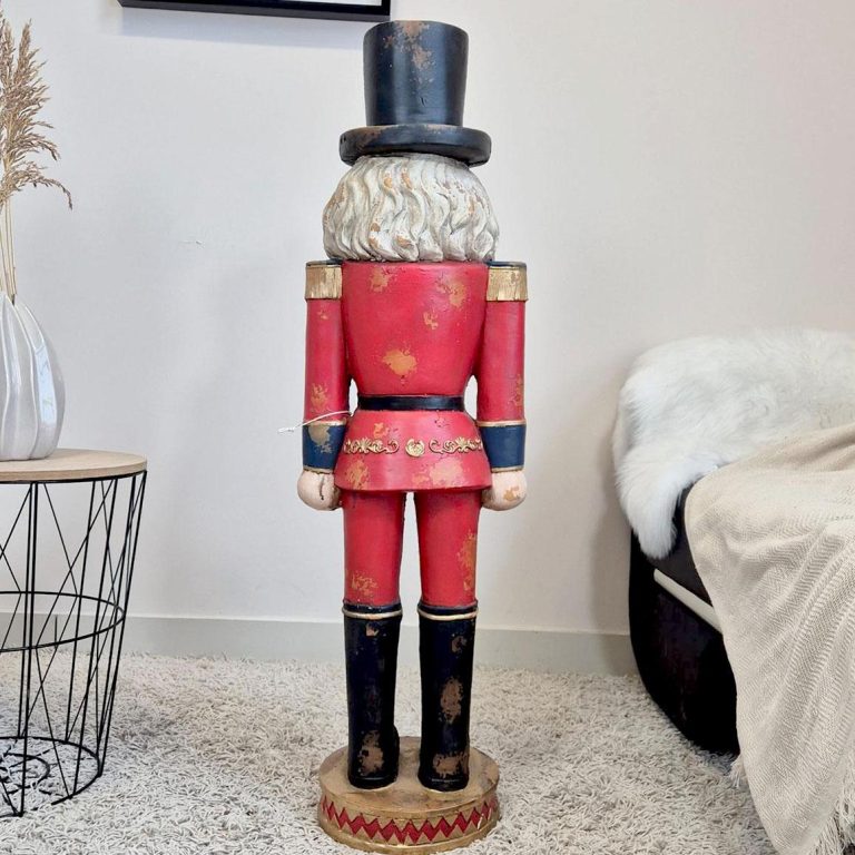 Dziadek do orzechów figurka świąteczna czerwona 115cm