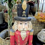 Dziadek do orzechów figurka świąteczna czerwona 115cm