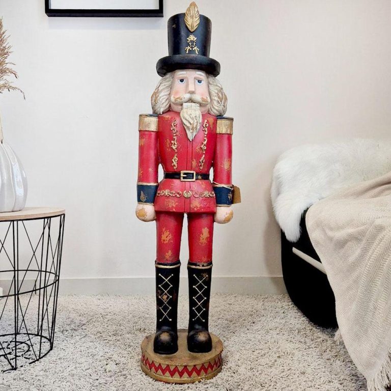 Dziadek do orzechów figurka świąteczna czerwona 115cm