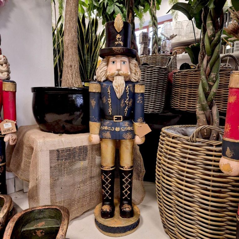 Dziadek do orzechów figurka świąteczna granatowa 115cm