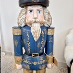 Dziadek do orzechów figurka świąteczna granatowa 115cm