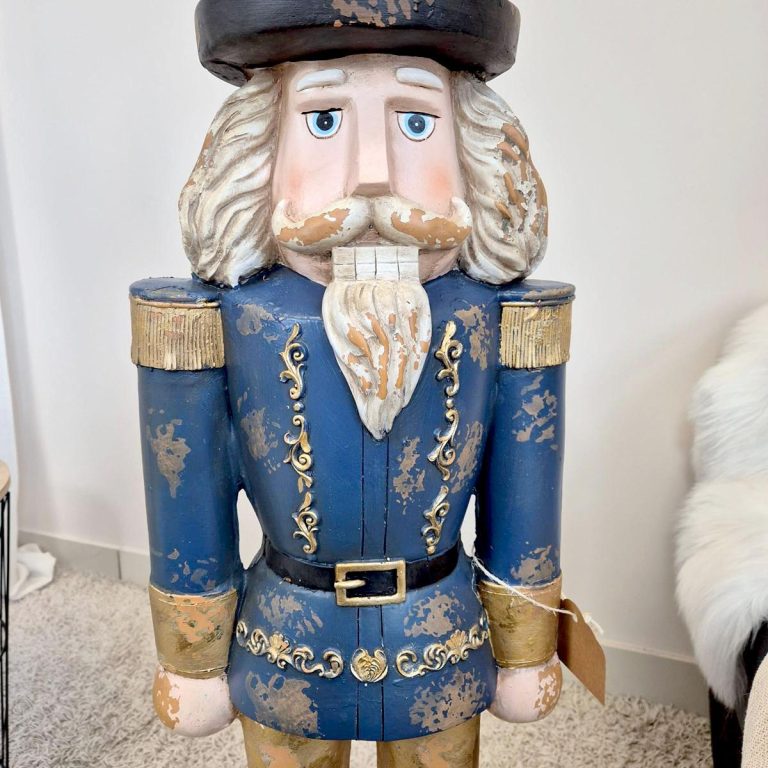 Dziadek do orzechów figurka świąteczna granatowa 115cm