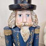 Dziadek do orzechów figurka świąteczna granatowa 115cm