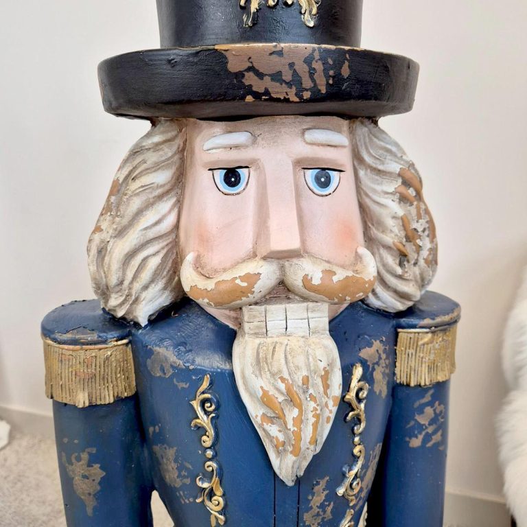 Dziadek do orzechów figurka świąteczna granatowa 115cm