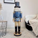 Dziadek do orzechów figurka świąteczna granatowa 115cm