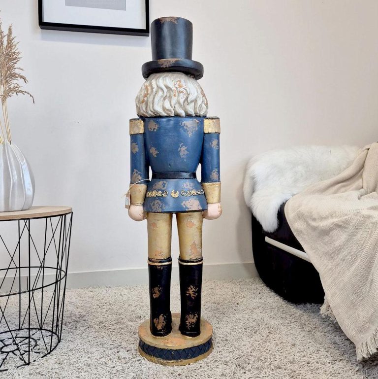 Dziadek do orzechów figurka świąteczna granatowa 115cm