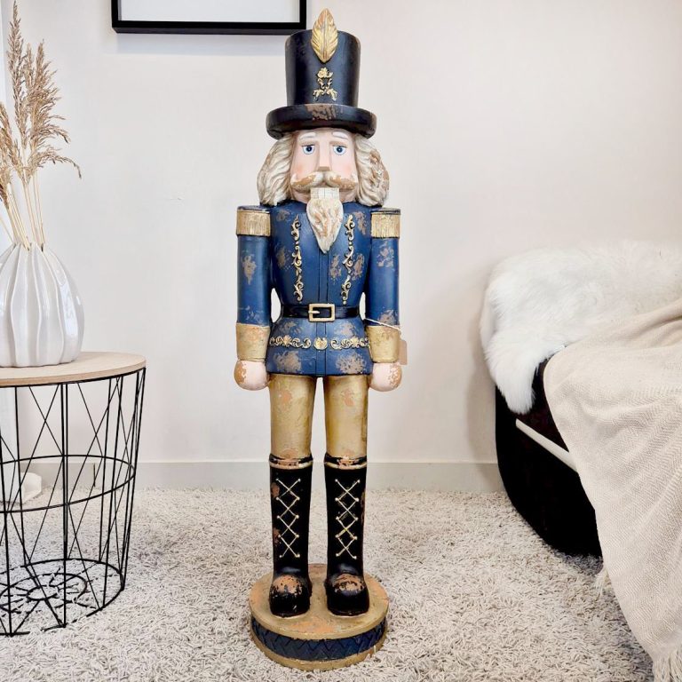 Dziadek do orzechów figurka świąteczna granatowa 115cm