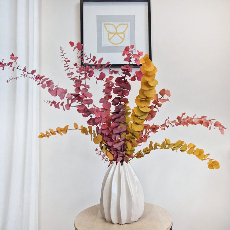 Eukaliptus stabilizowany wiecznie żywy bukiet mix kolorów