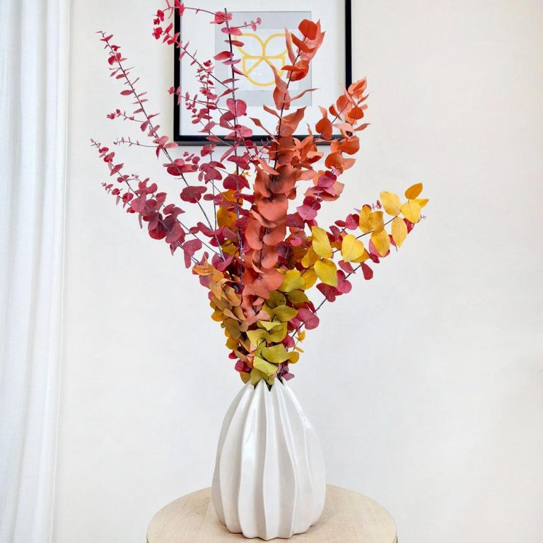 Eukaliptus stabilizowany wiecznie żywy bukiet mix kolorów