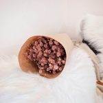 Gipsówka stabilizowana wiecznie żywa brązowa mały bukiet