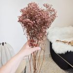 Gipsówka stabilizowana wiecznie żywa brązowa mały bukiet