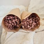 Gipsówka stabilizowana wiecznie żywa brązowa mały bukiet