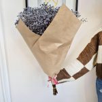 Gipsówka stabilizowana wiecznie żywa granatowa duży bukiet