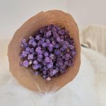 Gipsówka stabilizowana wiecznie żywa lawendowa mały bukiet