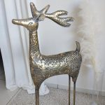 Jeleń, ozdoba z metalu h120cm