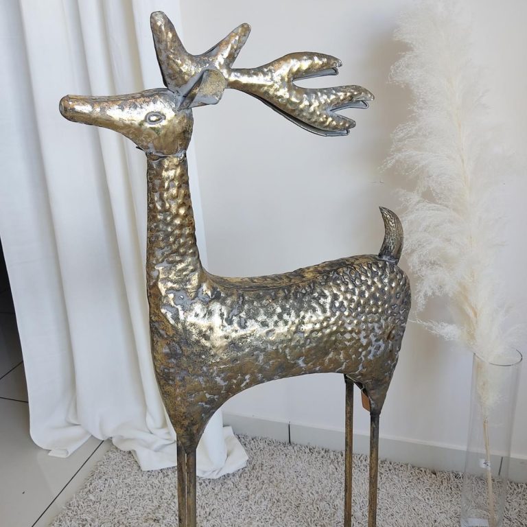 Jeleń, ozdoba z metalu h120cm