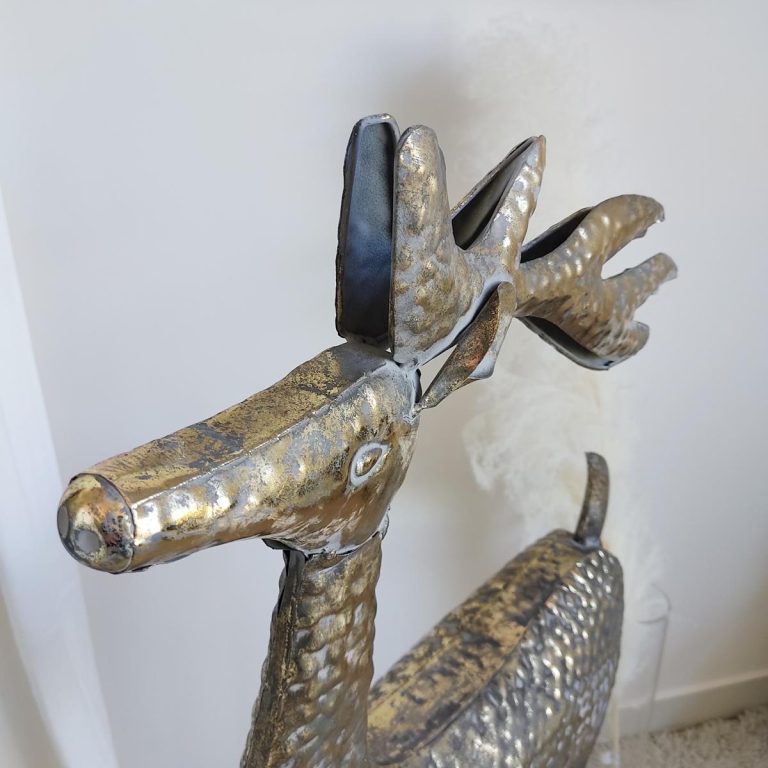 Jeleń, ozdoba z metalu h120cm