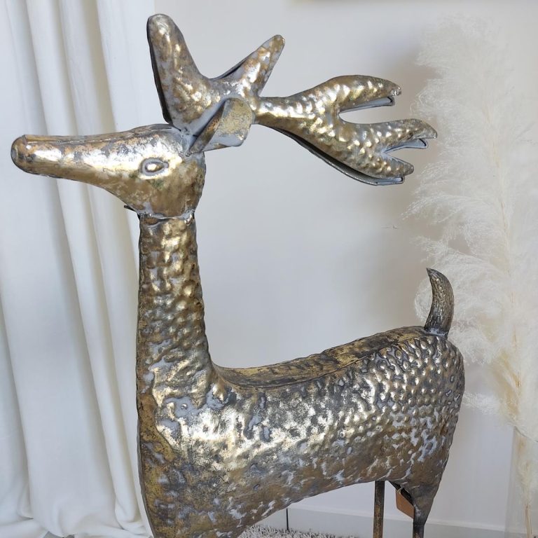 Jeleń, ozdoba z metalu h120cm