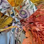 Wianek na drzwi jesienny ze sztucznych liści 50cm